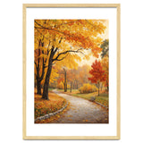 Original Autumn Park Landscape Oil Painting Style thumbnail