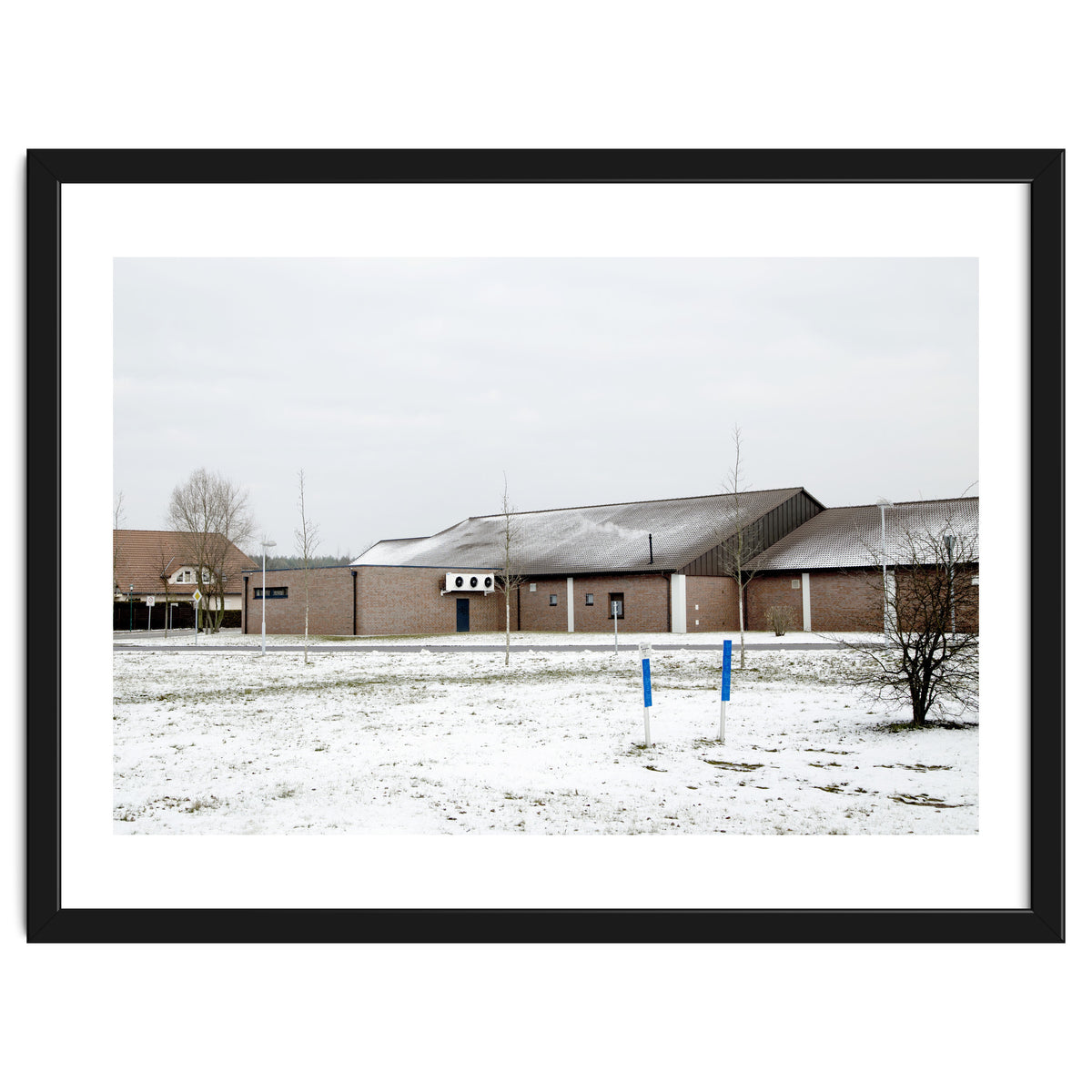 Snow covered  supermarket