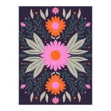 Pink And Orange Flowers (Print Only) thumbnail