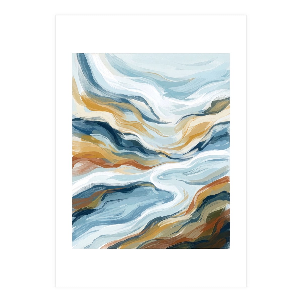 Flowing Earth Tones (Print Only)