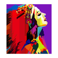 Apache Woman Pop Art Wpap (Print Only)