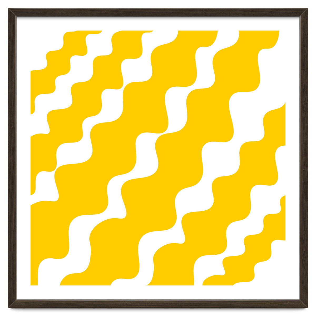 Yellow Wavy Pattern