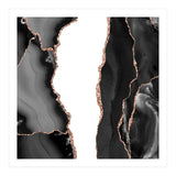Black & Rose Gold Agate Texture 07  (Print Only) thumbnail