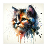 Colorful Kitten Portrait (Print Only) thumbnail