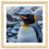 King Penguin In The Snow With Frosty Head thumbnail