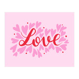 Love hearts - pink and red (Print Only) thumbnail