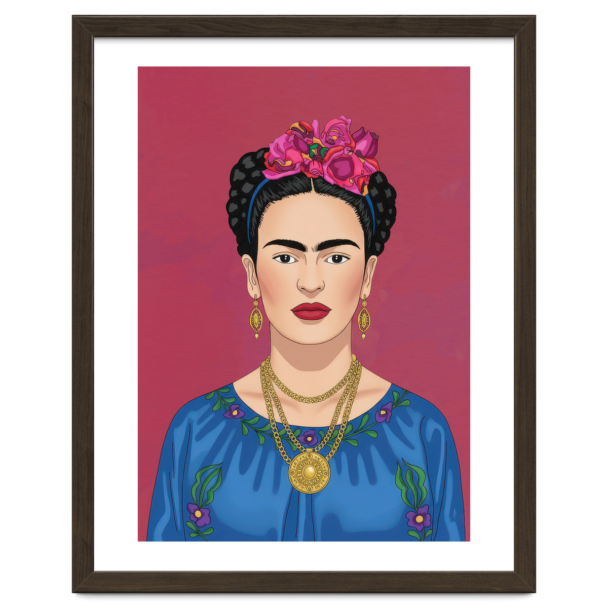 Frida Kahlo Portrait Illustration