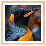 King Penguin With Water Droplets In Rain thumbnail