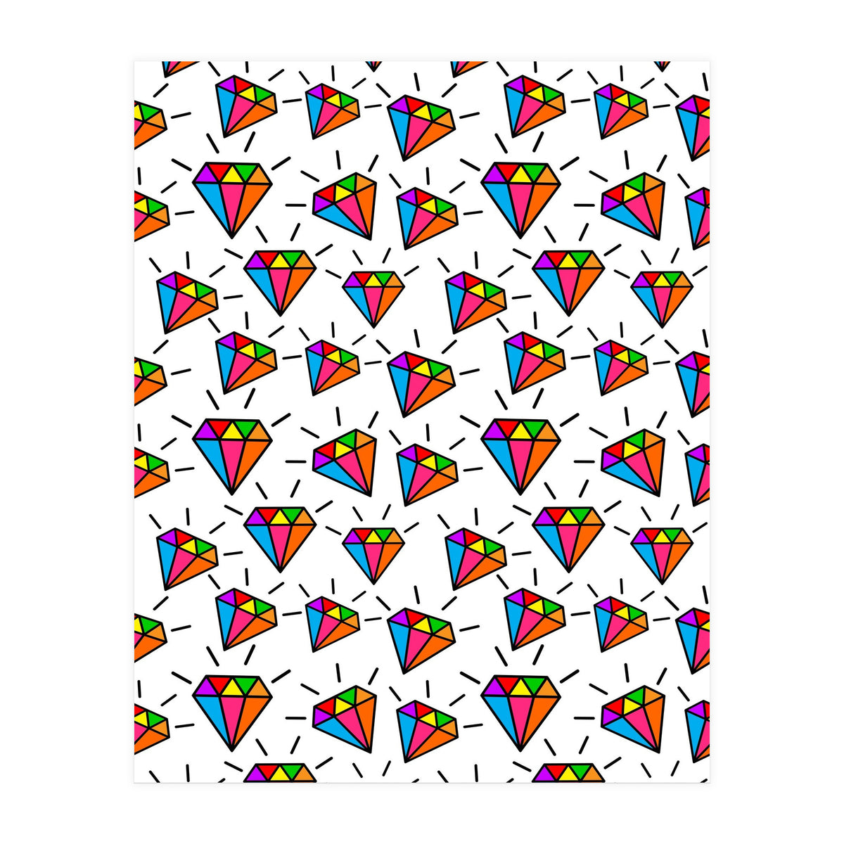 Cute diamonds pattern  (Print Only)