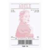 Receipt Art Adele Red (Print Only) thumbnail