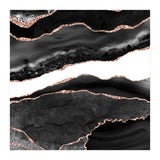 Black & Rose Gold Agate Texture 08  (Print Only) thumbnail