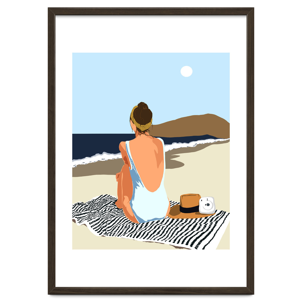 No Posting, No Liking, Just Living, Solitude Solo Woman Travel, Boss Lady Beach Ocean Sea, Summer Tan Bohemian