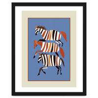 Striped Running Horses