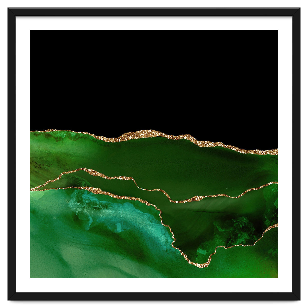 Green & Gold Agate Texture 07