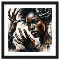 Noir Flamenco Hands Portrait