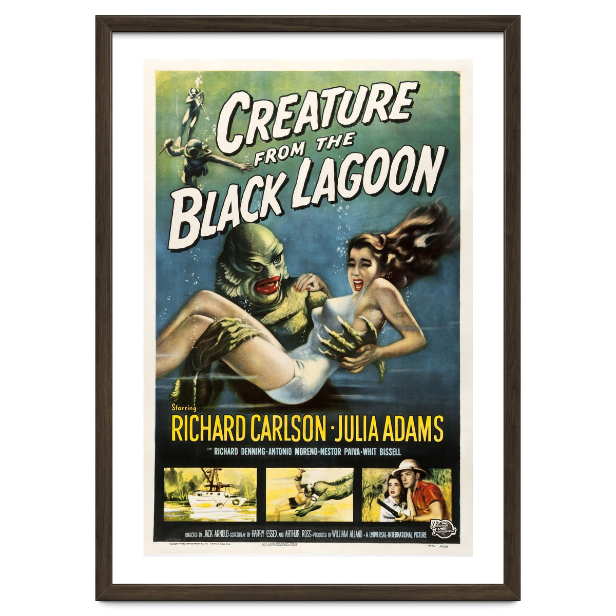 CREATURE FROM THE BLACK LAGOON (1954), directed by JACK ARNOLD.
