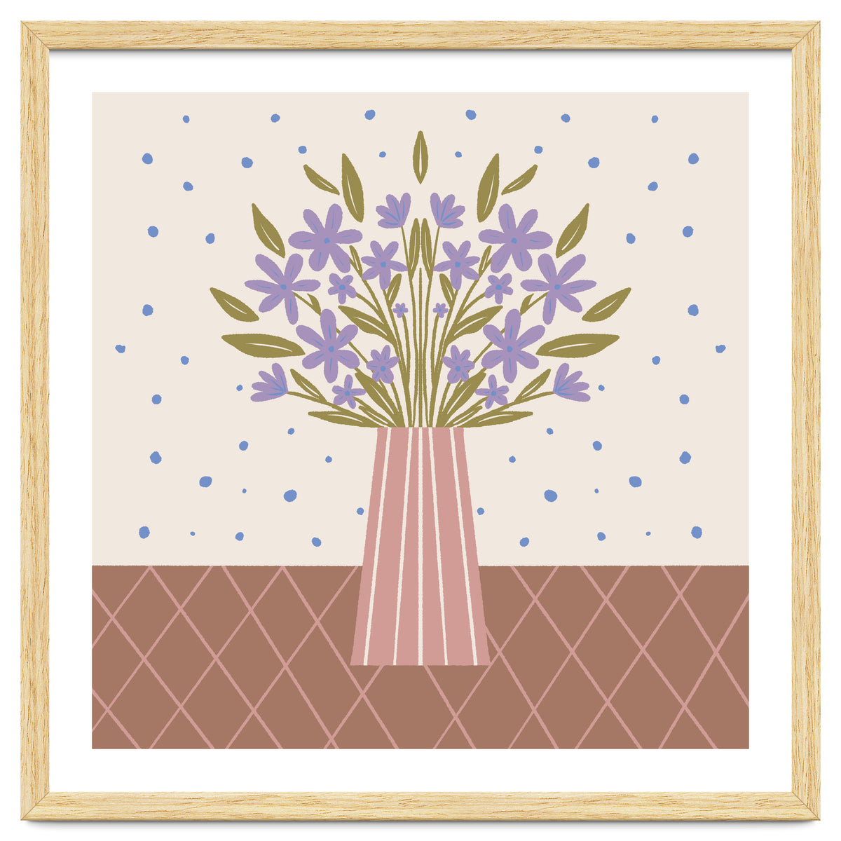 Flower Vase Mocha Mousse