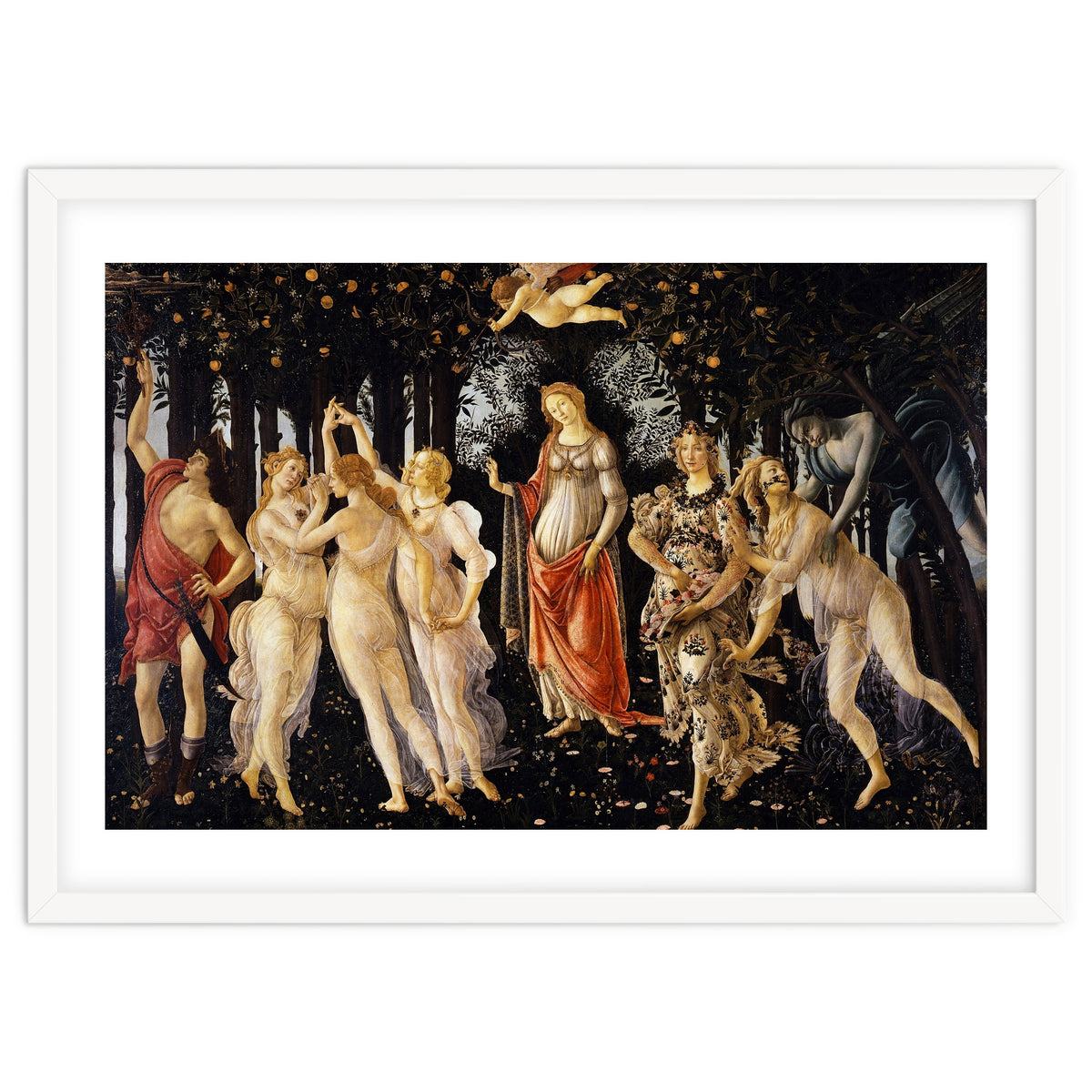 Sandro Botticelli – La Primavera (1482) | Classical Renaissance Masterpiece – Mythological Spring Scene