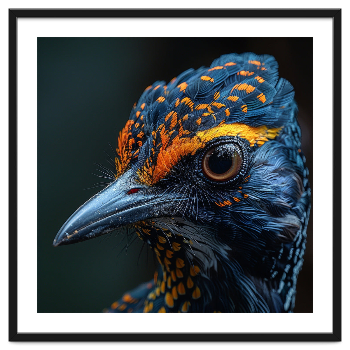 Close Up Of A Colorful Bird Head And Eye