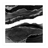Black & Silver Agate Texture 08  (Print Only) thumbnail
