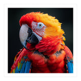 Scarlet Macaw Parrot Portrait Vivid Colors (Print Only) thumbnail