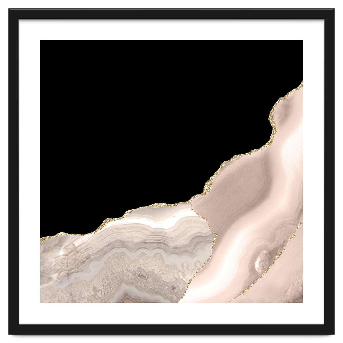 Ivory & Gold Agate Texture 04