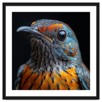 Close Up Of A Colorful Exotic Bird Head