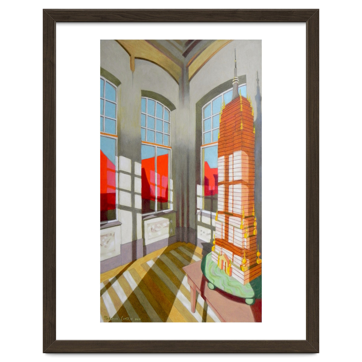 Abandoned room with the Empire State Building