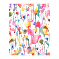 Watercolour Colourful Wild Flowers (Print Only)