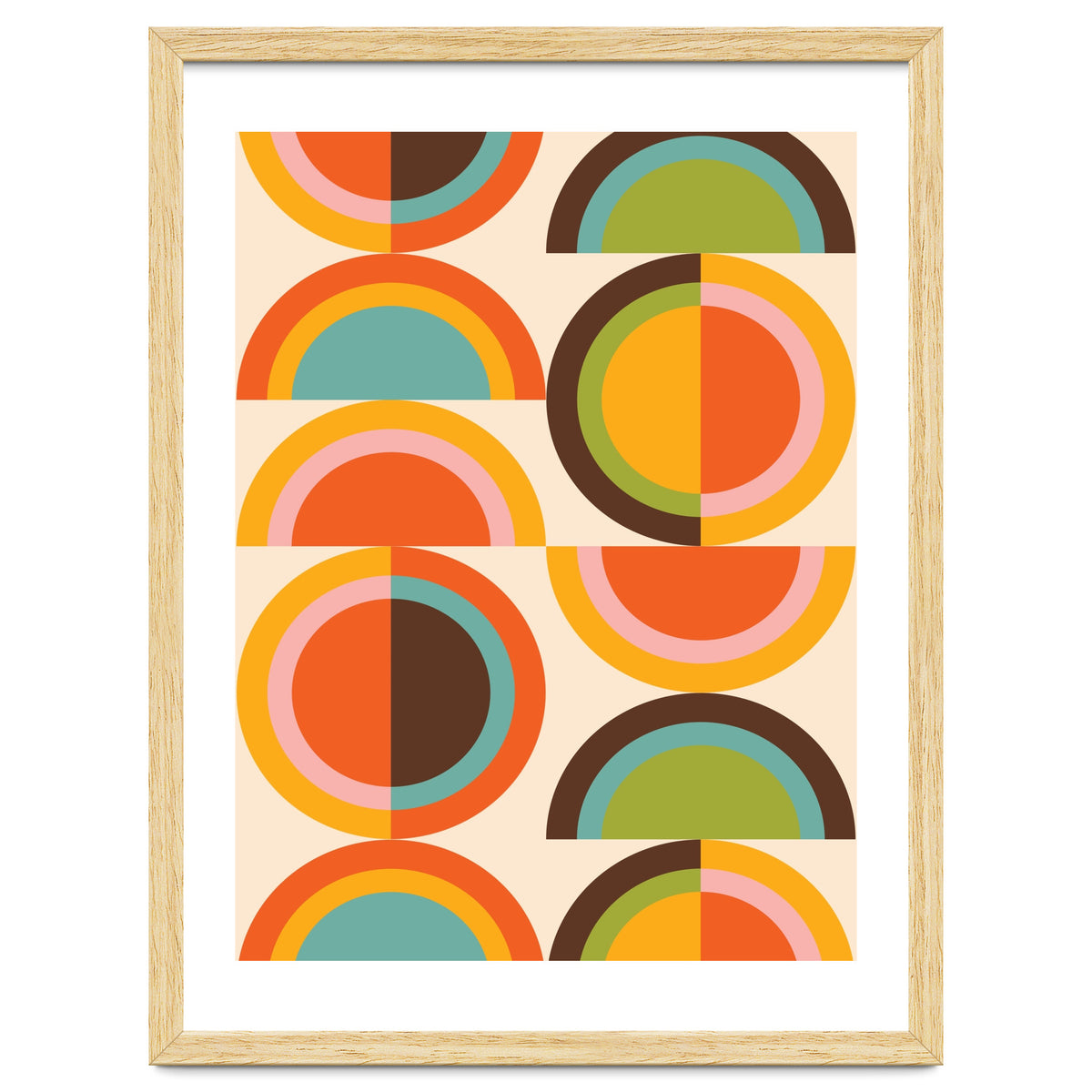Bauhaus Geometric Rainbow