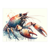 Colorful Lobster Watercolor (Print Only) thumbnail