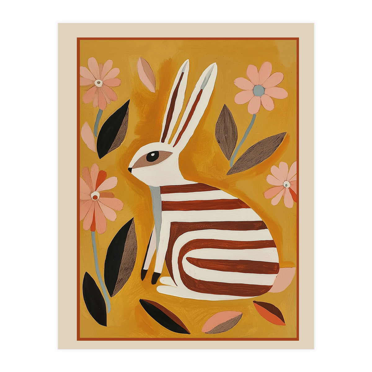 Striped Hare (Print Only)