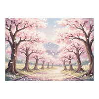 Sakura Path: Serene Cherry Blossom Avenue (Print Only)