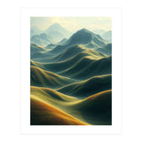 Ethereal Green Mountain Ridges Art (Print Only) thumbnail