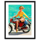 Pinup Sexy Motorcycle Girl thumbnail