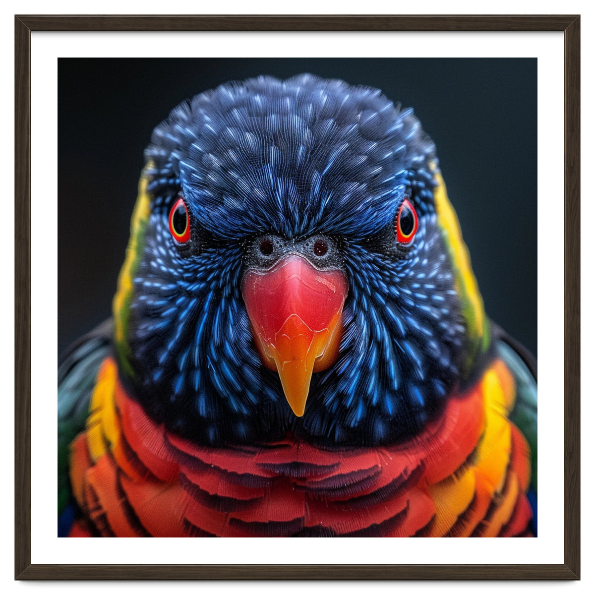 Close Up Of A Colorful Rainbow Lorikeet Bird