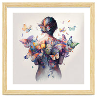 Watercolor Butterfly Embrace