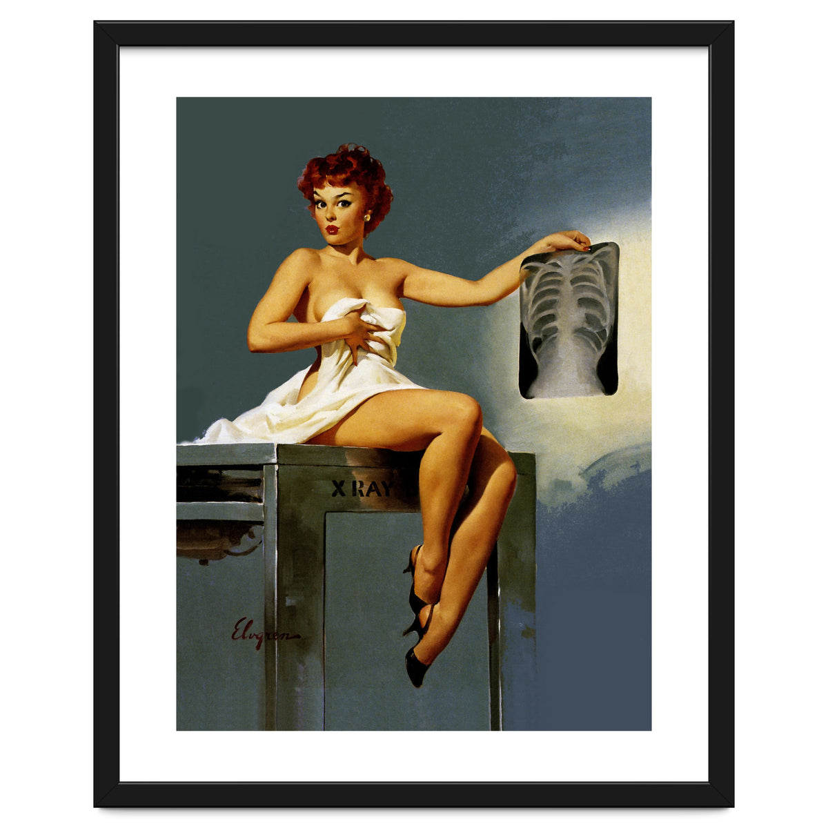 Pin Up Sexy Girl At The Doctor