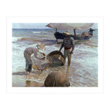 'Valencian Fishermen', 1895, Oil on canvas, 65 x 87 cm. (Print Only) thumbnail