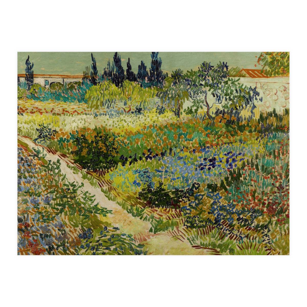 Vincent van Gogh – Garden at Arles | Vibrant Post-Impressionist Wall Art (Print Only)