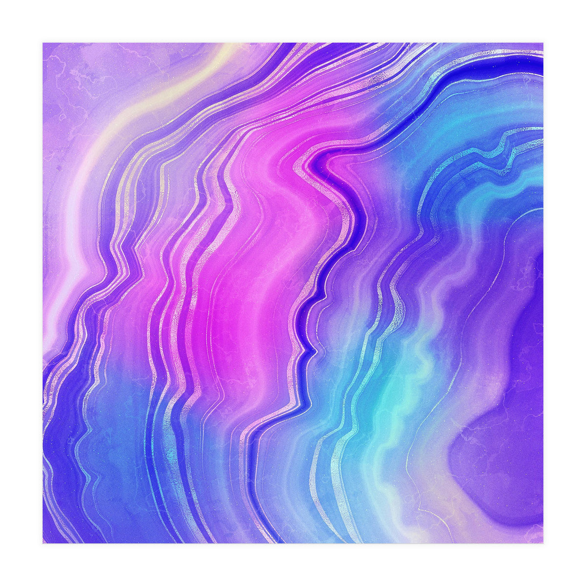 Neon Agate Texture 09 (Print Only)