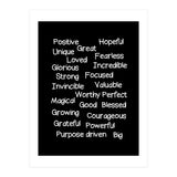 Positive affirmations (Print Only) thumbnail