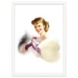 Beautiful Smiling Lady In White thumbnail