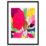 Modern Botanical, Nature Plants Tropical Jungle Garden, Eclectic Pop Of Color Glitter Gold Bohemian Graphic thumbnail