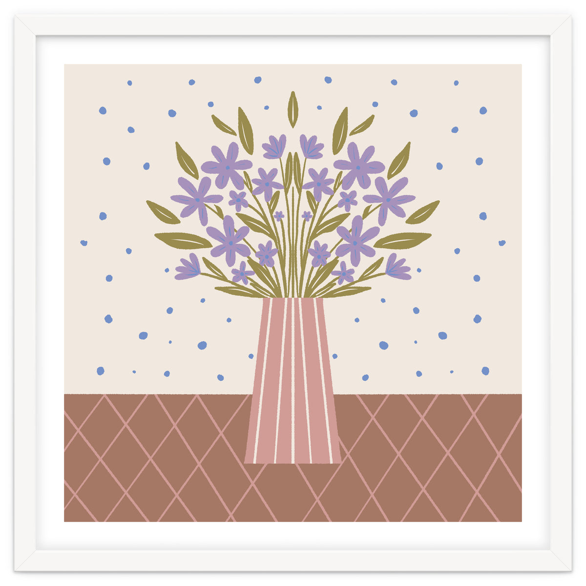 Flower Vase Mocha Mousse