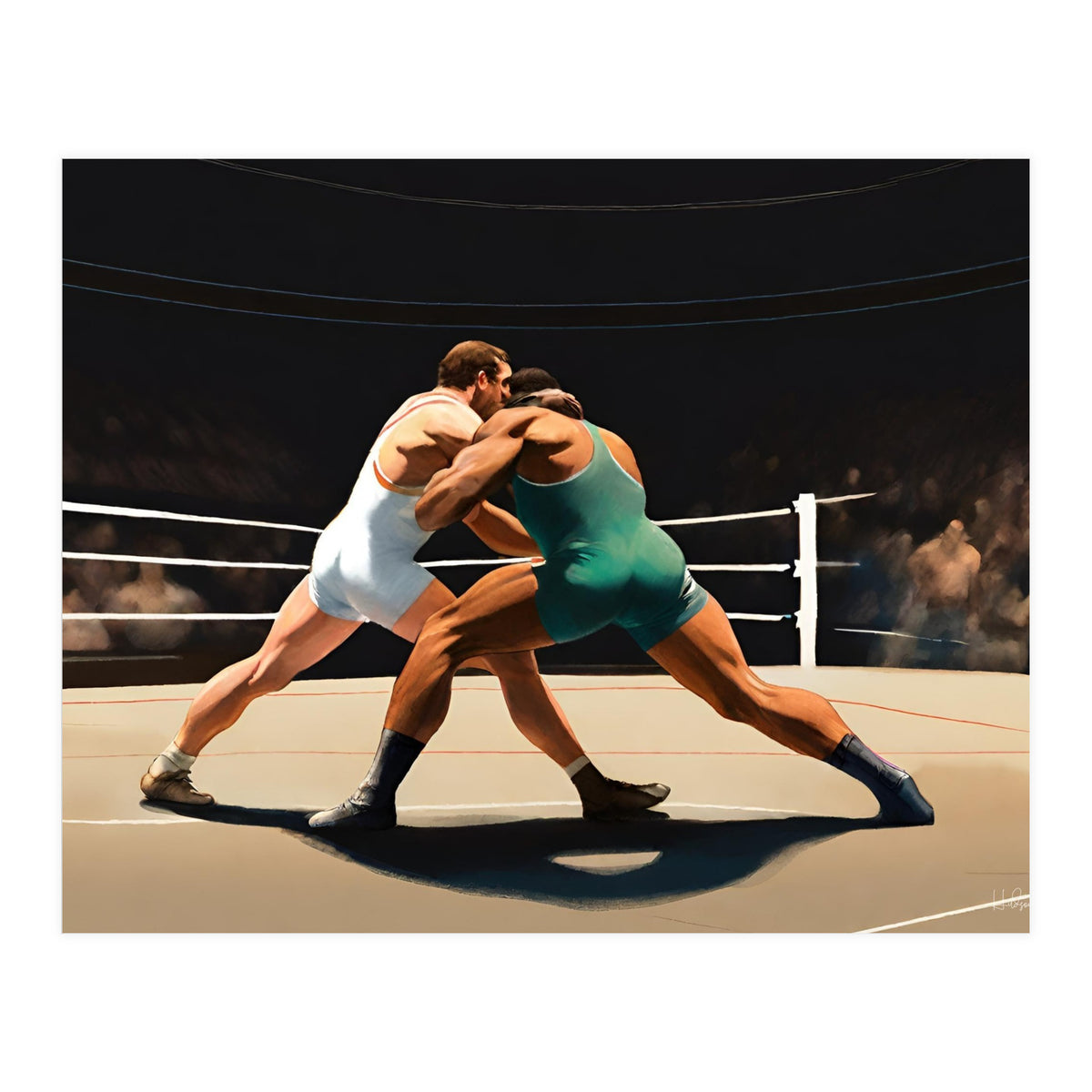 Wrestlers #3 (Print Only)