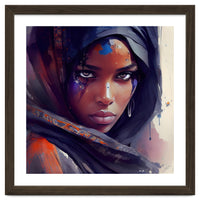 Watercolor Tuareg Woman #8