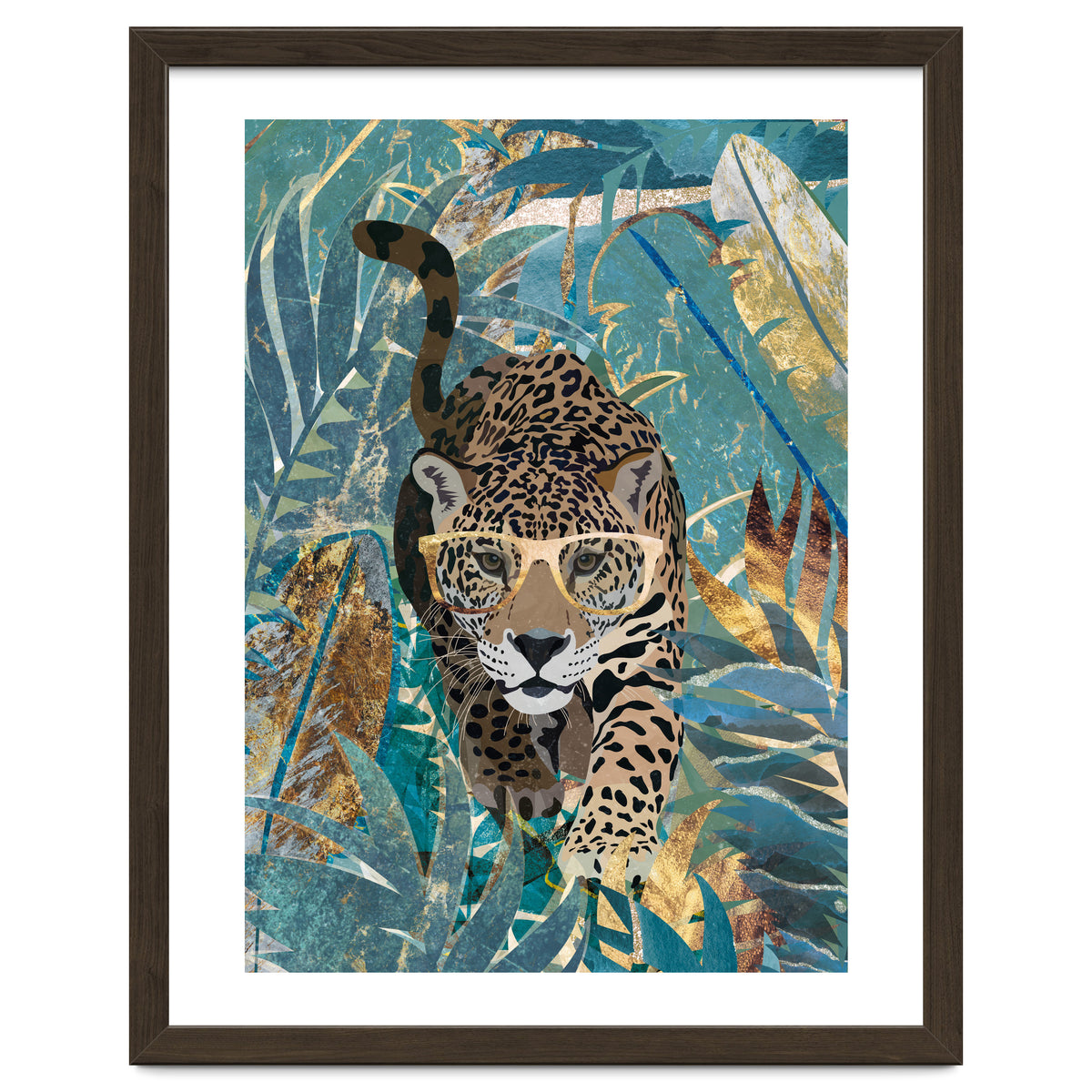 Jaguar in the jungle