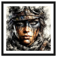 Warrior Woman With Aviator Goggles