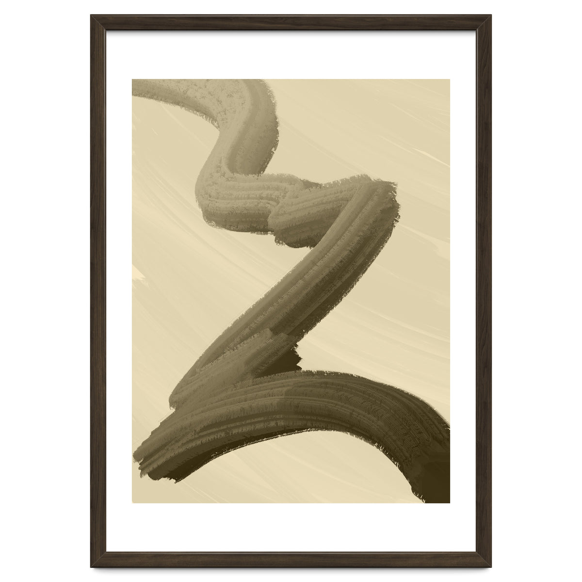 Brushstrokes in Sepia